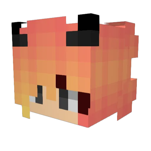 xAvril007 Minecraft avatar head, 3D render