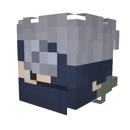 xB00MB00M Minecraft avatar head, 3D render