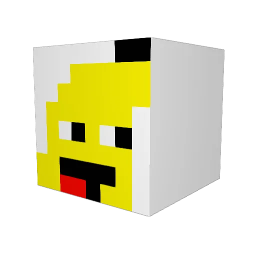 xB34STx Minecraft avatar head, 3D render