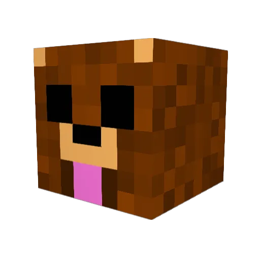 xBMWe36 Minecraft avatar head, 3D render