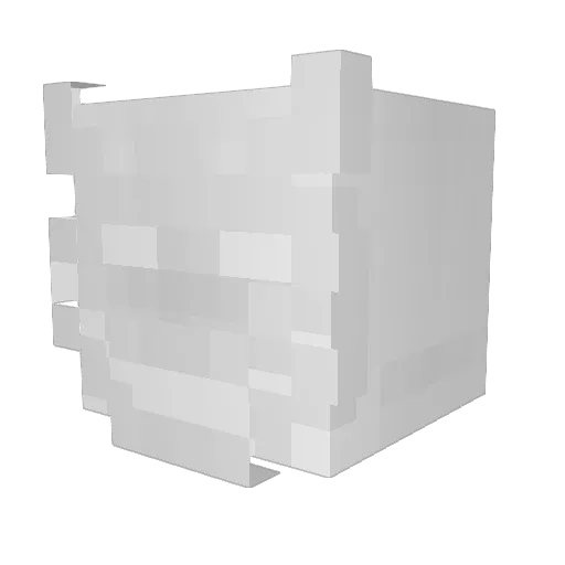 xBOCHKA Minecraft avatar head, 3D render