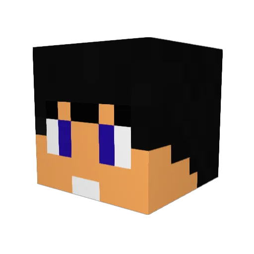 xBaNcKx Minecraft avatar head, 3D render