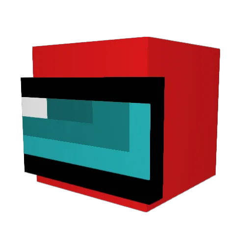 xBaconikx Minecraft avatar head, 3D render