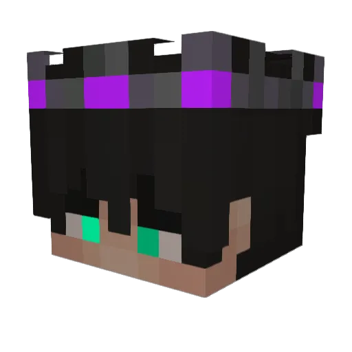 xBano Minecraft avatar head, 3D render