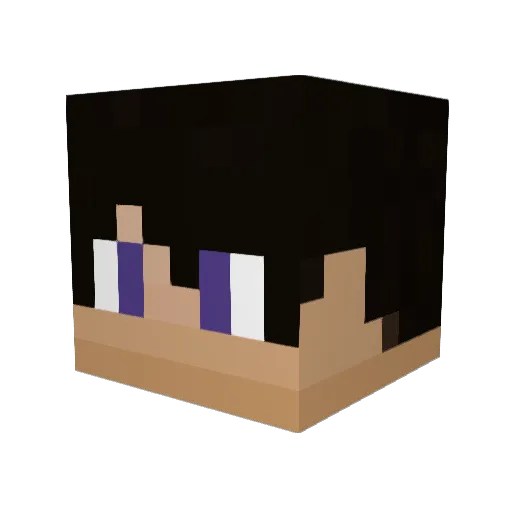 xBanqz Minecraft avatar head, 3D render