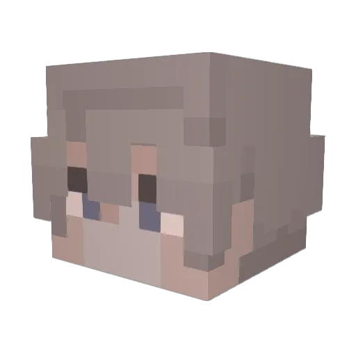 xBapu Minecraft avatar head, 3D render
