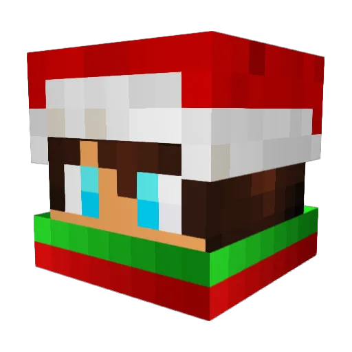 xBaranTheBest Minecraft avatar head, 3D render