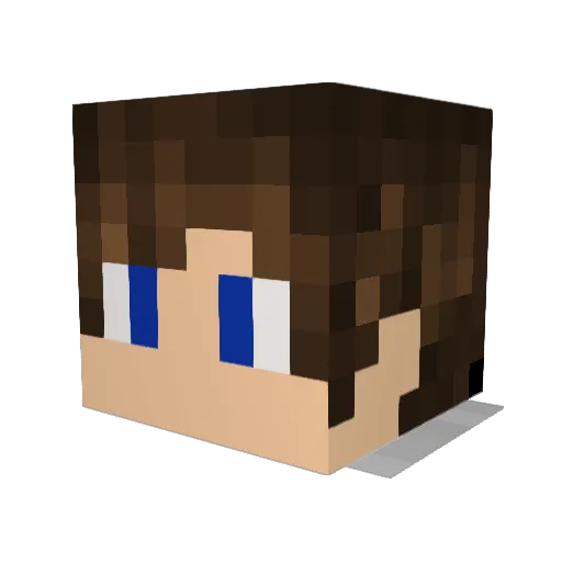 xBarkley Minecraft avatar head, 3D render