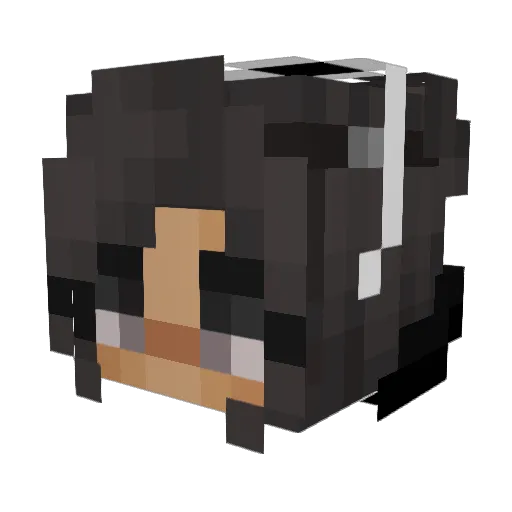 xBaruzz Minecraft avatar head, 3D render