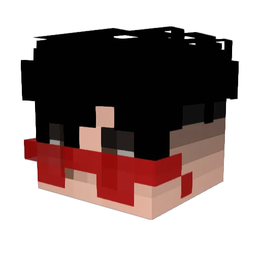 xBatuHanVr Minecraft avatar head, 3D render
