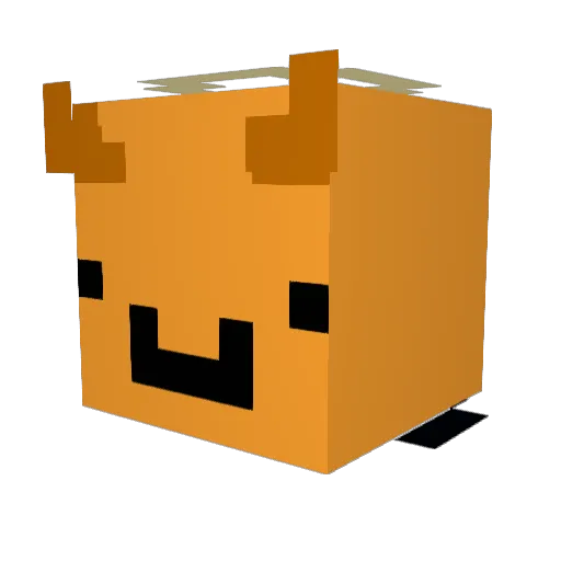 xBauti7 Minecraft avatar head, 3D render