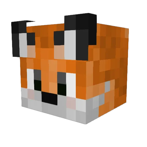 xBeasty Minecraft avatar head, 3D render