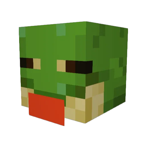 xBellxXx Minecraft avatar head, 3D render