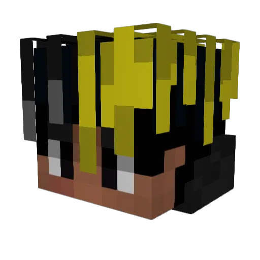 xBlaahh Minecraft avatar head, 3D render
