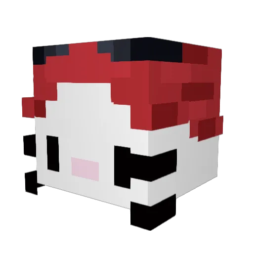 xBlackSoul90 Minecraft avatar head, 3D render