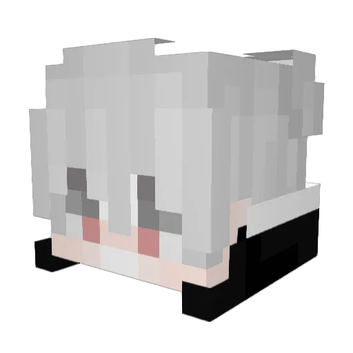 xBlackWar_ Minecraft avatar head, 3D render