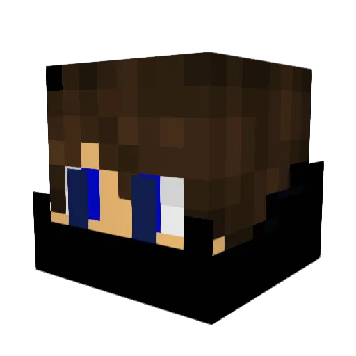 xBlackpantherx Minecraft avatar head, 3D render