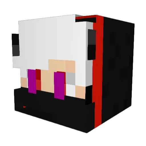 xBlazingAce Minecraft avatar head, 3D render