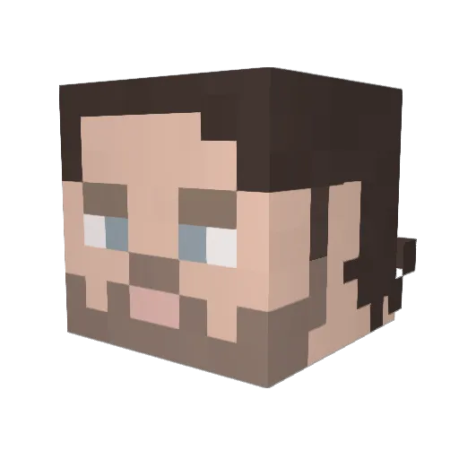 xBlazzer Minecraft avatar head, 3D render