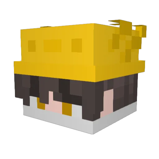 xBlitz_007 Minecraft avatar head, 3D render