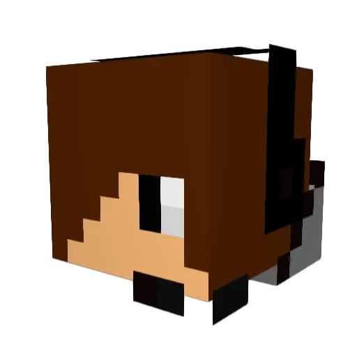 xBlizzardxx Minecraft avatar head, 3D render