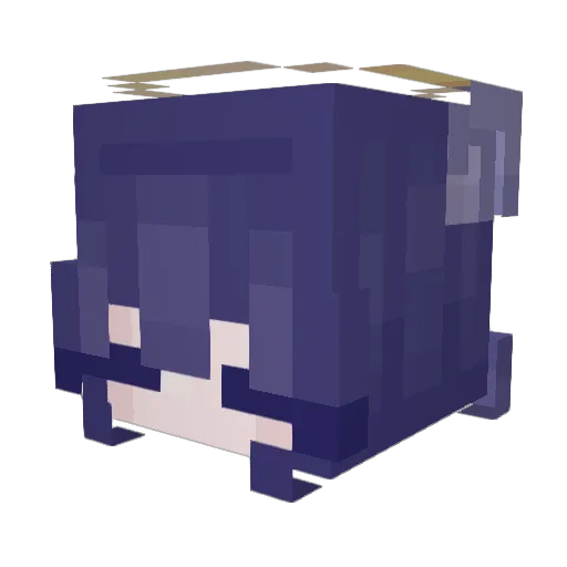 xBloodyVicky Minecraft avatar head, 3D render