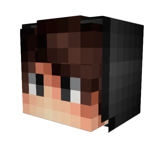 xBloy Minecraft avatar head, 3D render