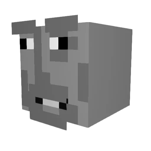 xBluex4 Minecraft avatar head, 3D render