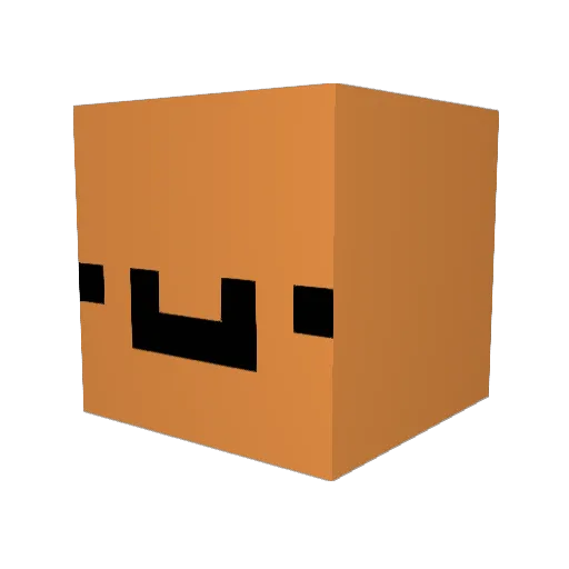 xBlumii Minecraft avatar head, 3D render