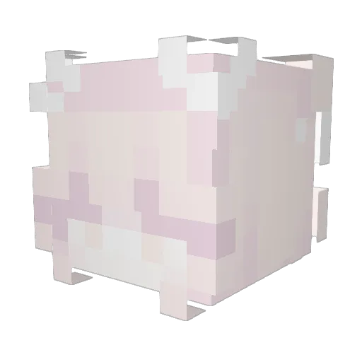 xBlushBluberrix Minecraft avatar head, 3D render