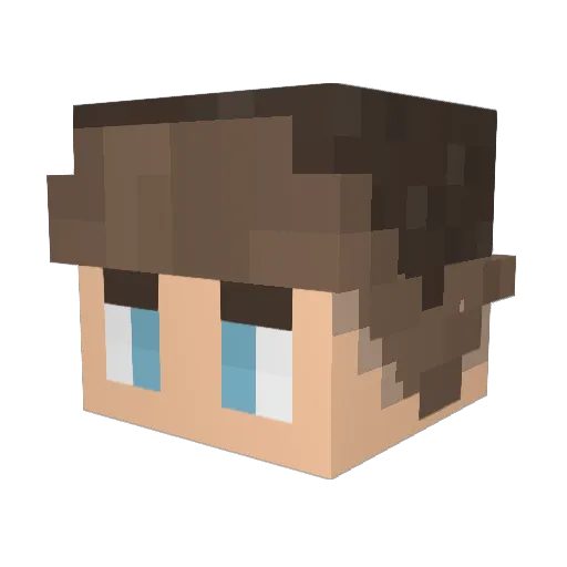 xBlxckfirex Minecraft avatar head, 3D render