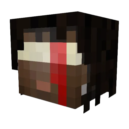 xBogeeze Minecraft avatar head, 3D render