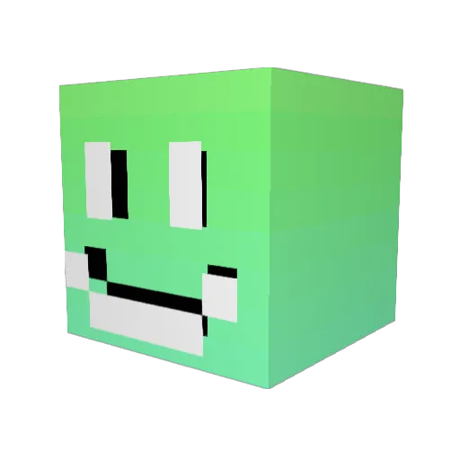xBomb72 Minecraft avatar head, 3D render