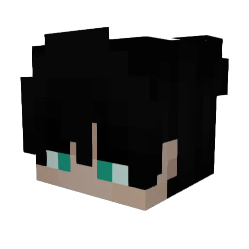 xBoo11 Minecraft avatar head, 3D render