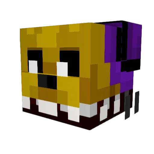 xBoooflEx Minecraft avatar head, 3D render