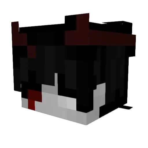 xBoranLN Minecraft avatar head, 3D render