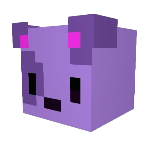 xBotenV Minecraft avatar head, 3D render