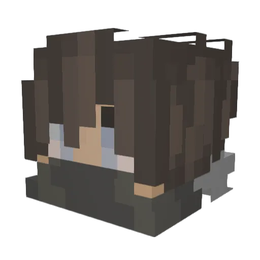 xBranx Minecraft avatar head, 3D render