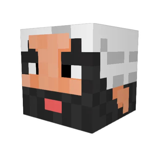 xBrobama Minecraft avatar head, 3D render