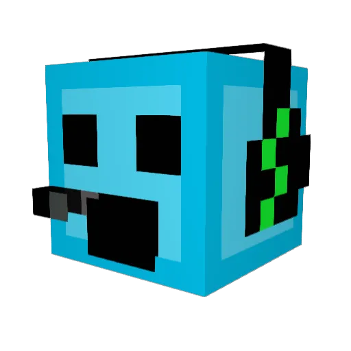 xBroh Minecraft avatar head, 3D render
