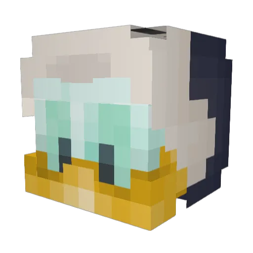 xBrzy Minecraft avatar head, 3D render