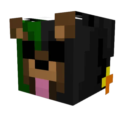 xBullStyle Minecraft avatar head, 3D render