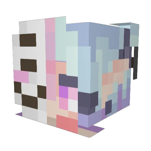 xBumbleBee_ Minecraft avatar head, 3D render