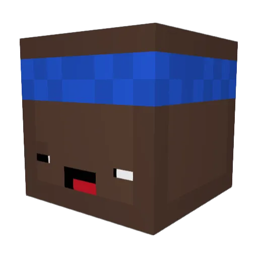 xBuschkind Minecraft avatar head, 3D render