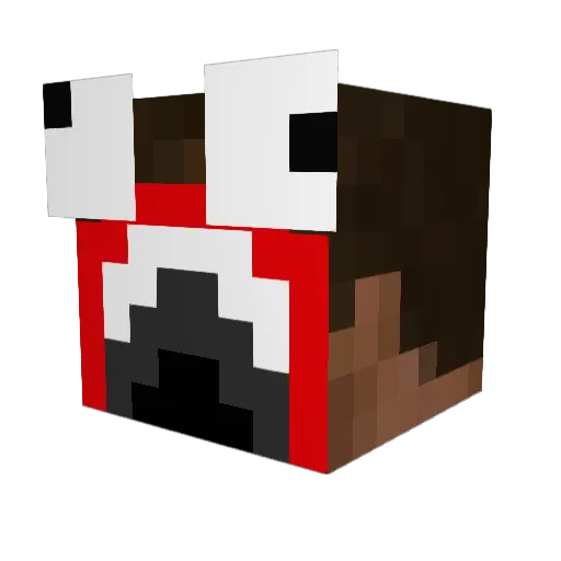 xBustax Minecraft avatar head, 3D render