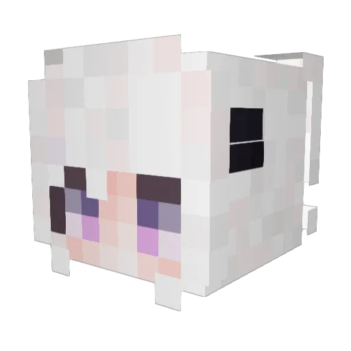 xByAngelPvP Minecraft avatar head, 3D render