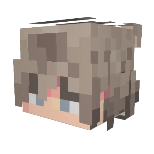 xByYun Minecraft avatar head, 3D render