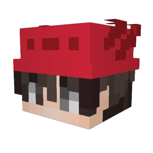 xC4lx Minecraft avatar head, 3D render