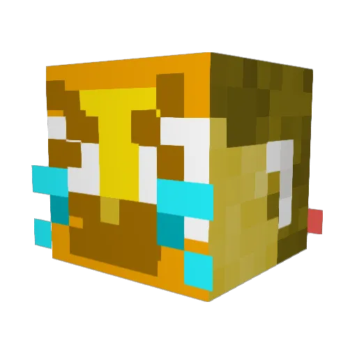 xCDPx Minecraft avatar head, 3D render