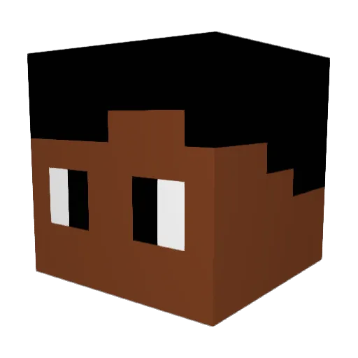 xCH4NY Minecraft avatar head, 3D render